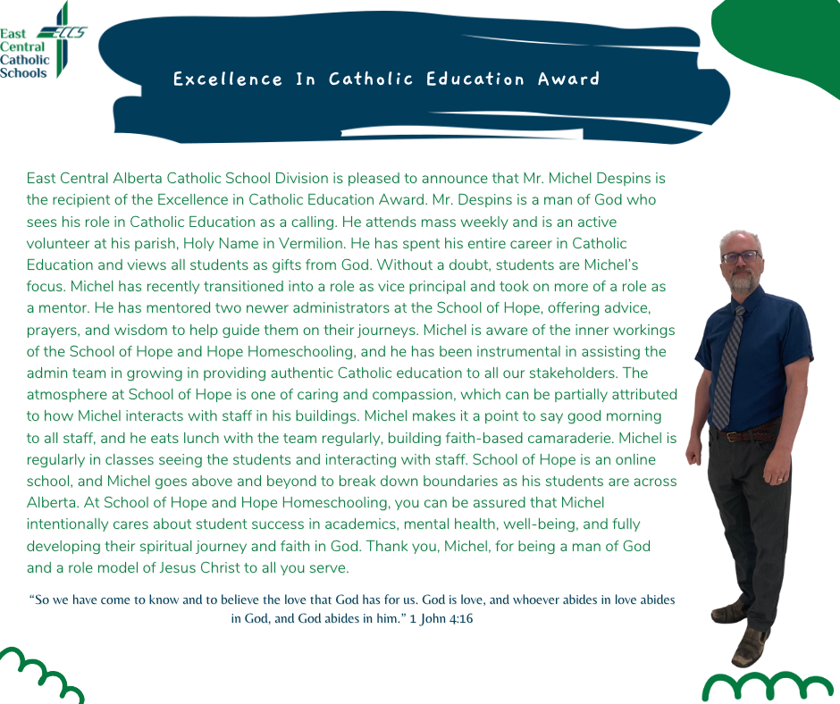 2022-23 Excellence in Catholic Education Award